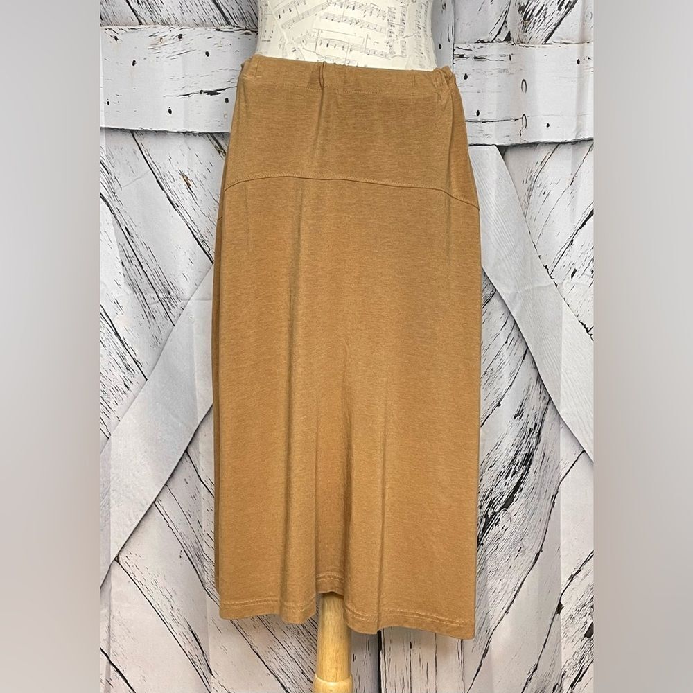Athleta tan drawstring skirt M